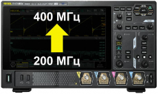 Изображение RIGOL DHO4000-BWU2T4 Опция расширения полосы пропускания с 200 МГц до 400 МГц